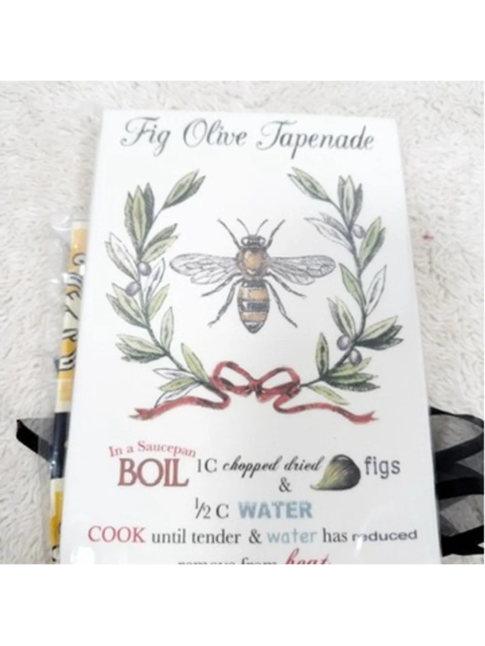 MacKenzie-Childs Queen Bee Dish Towel & Mary Lake Thompson Flour Sack Cotton NWT